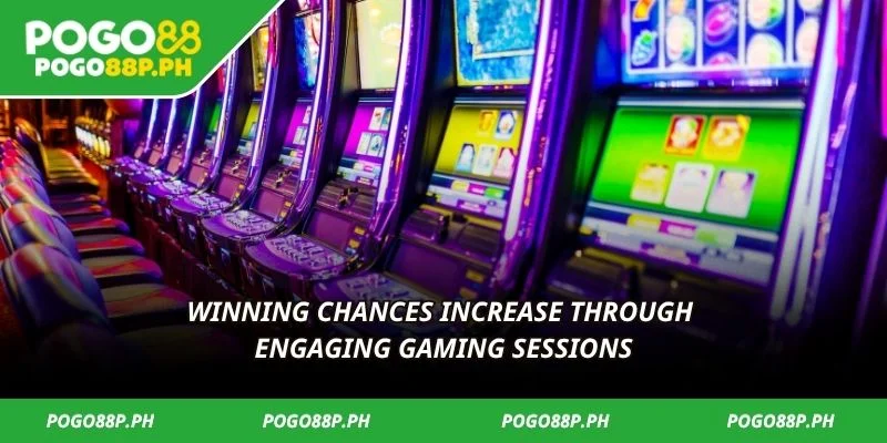 Winning chances increase through engaging gaming sessions