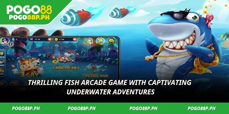 Thrilling fish arcade game with captivating underwater adventures
