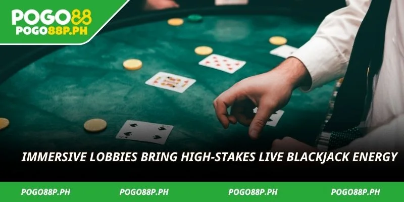 Immersive lobbies bring high-stakes live blackjack energy
