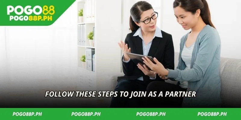 Follow these steps to join as a partner