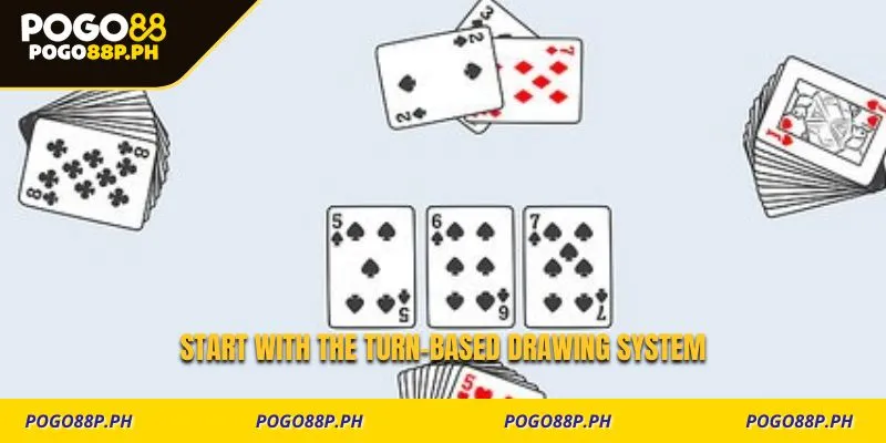 Start with the turn-based drawing system
