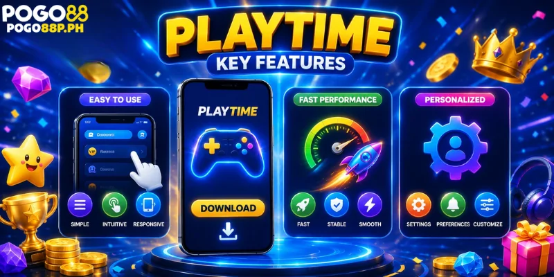 Key Features Available After Download PLAYTIME